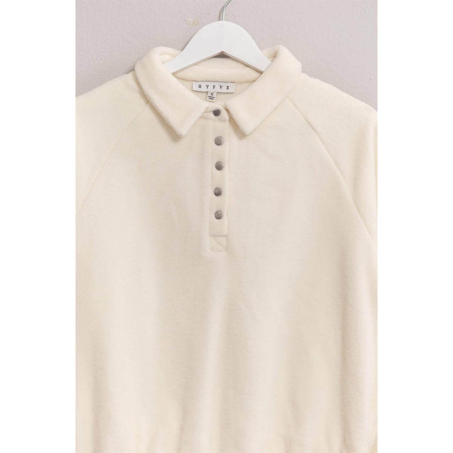 Snow Fleece Half-Placket Top