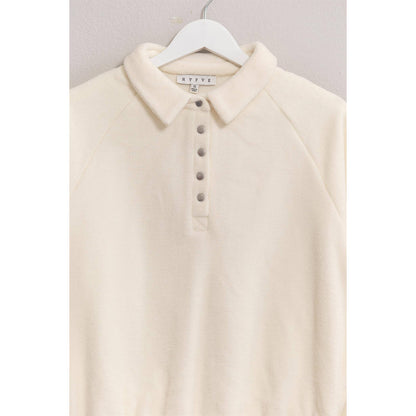 Snow Fleece Half-Placket Top