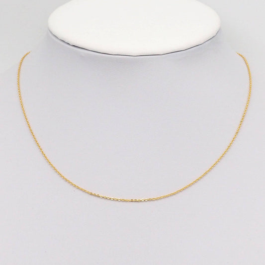 Gold Dainty Link Chain Adjustable Necklace