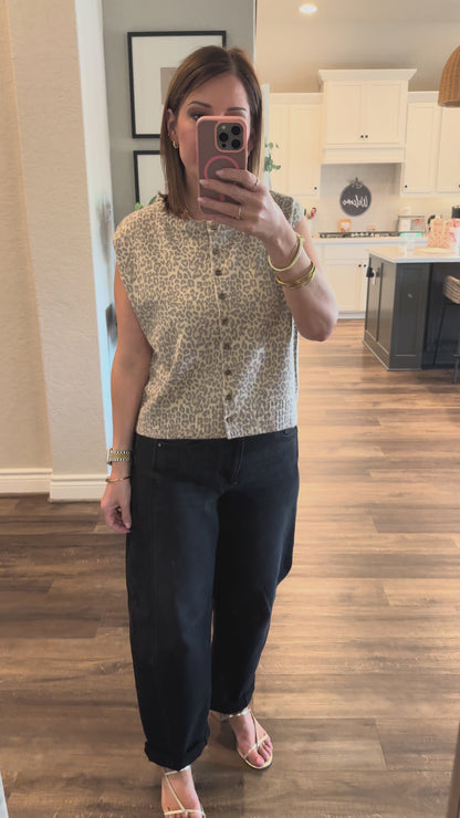 Savanna Leopard Print Vest Top