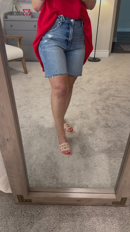 Jackson High Rise Mid Length Shorts/FINAL SALE
