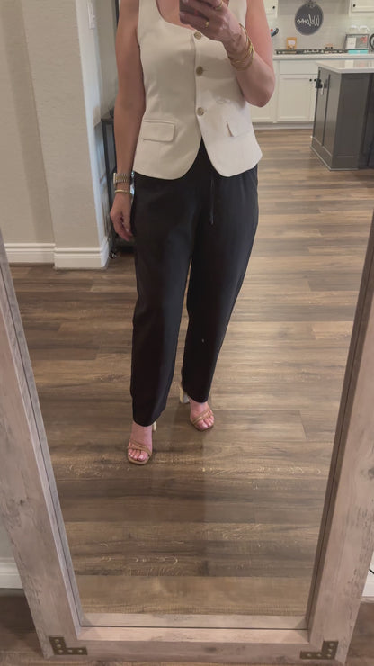 Drift High Rise Drawstring Ankle Pants